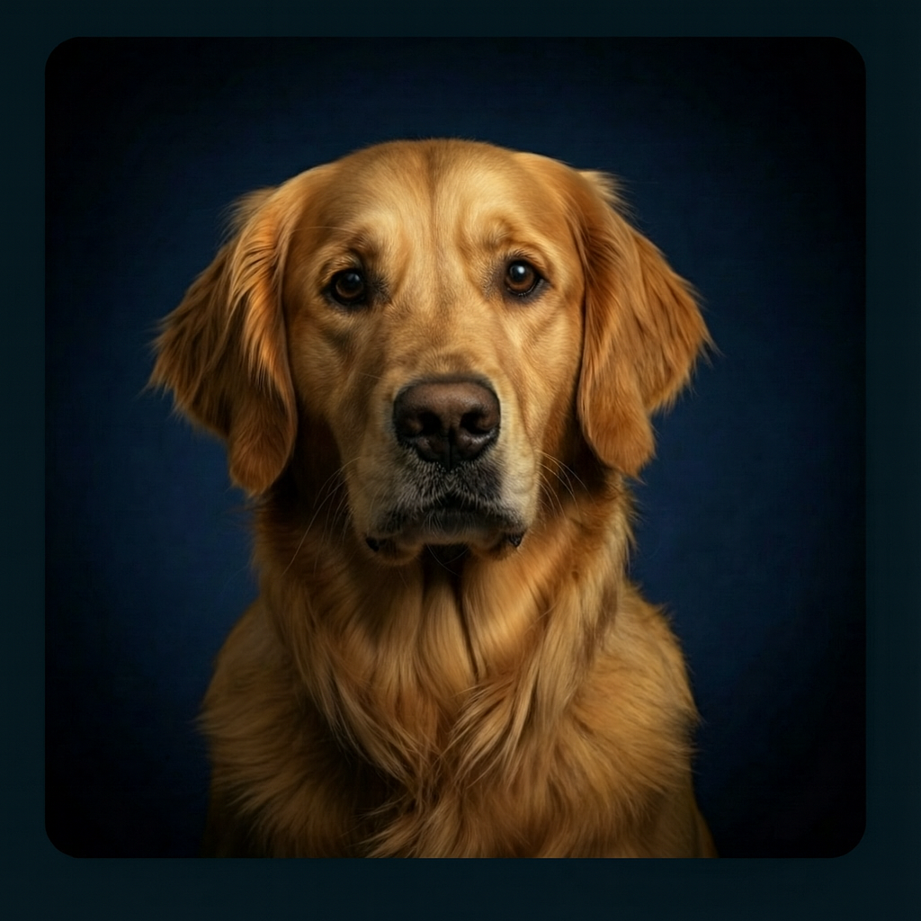 Beautiful Golden Retriever portrait